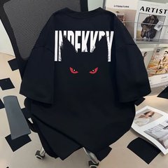 2025 新しいアメリカンファッションブランドレタープリント半袖 Tシャツメンズ夏イントレンディなブランドルーズカジュアルトップス男性用