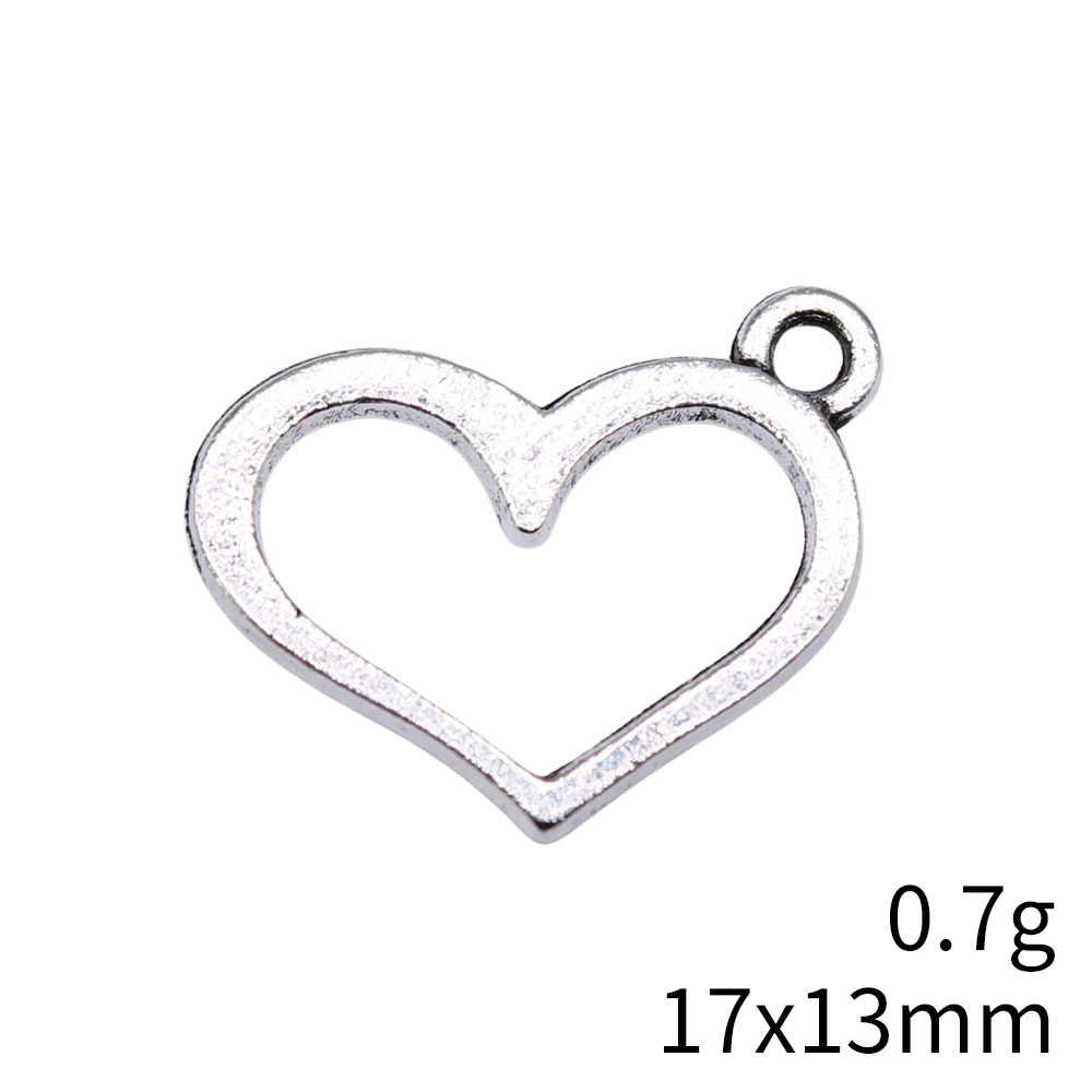 Heart Shape Pattern 1 Piece Alloy Heart Shape Pendant