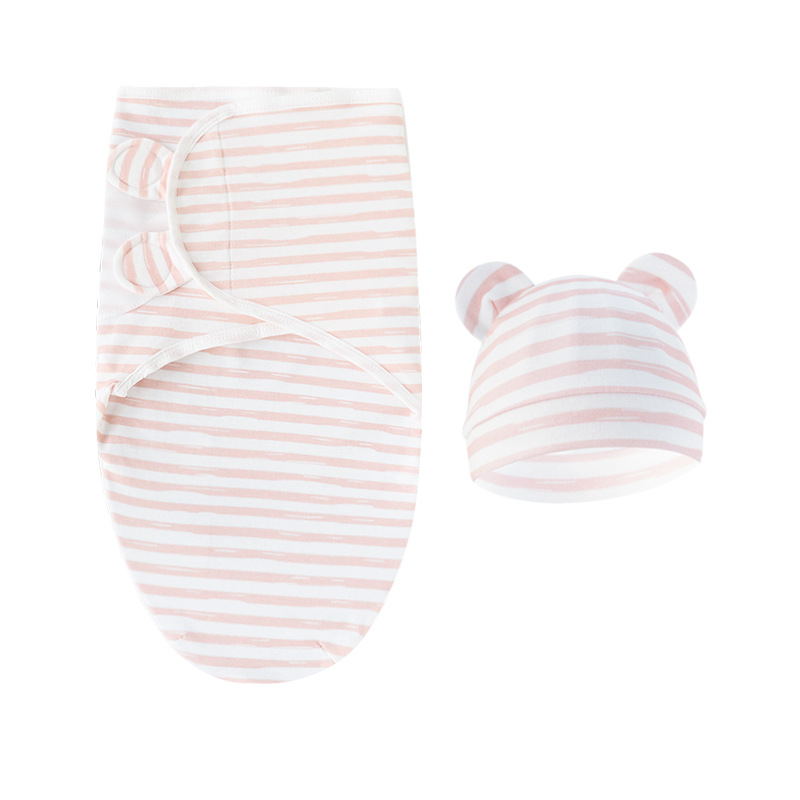 핑크 스트라이프 (포대기 + 싱글 기장)