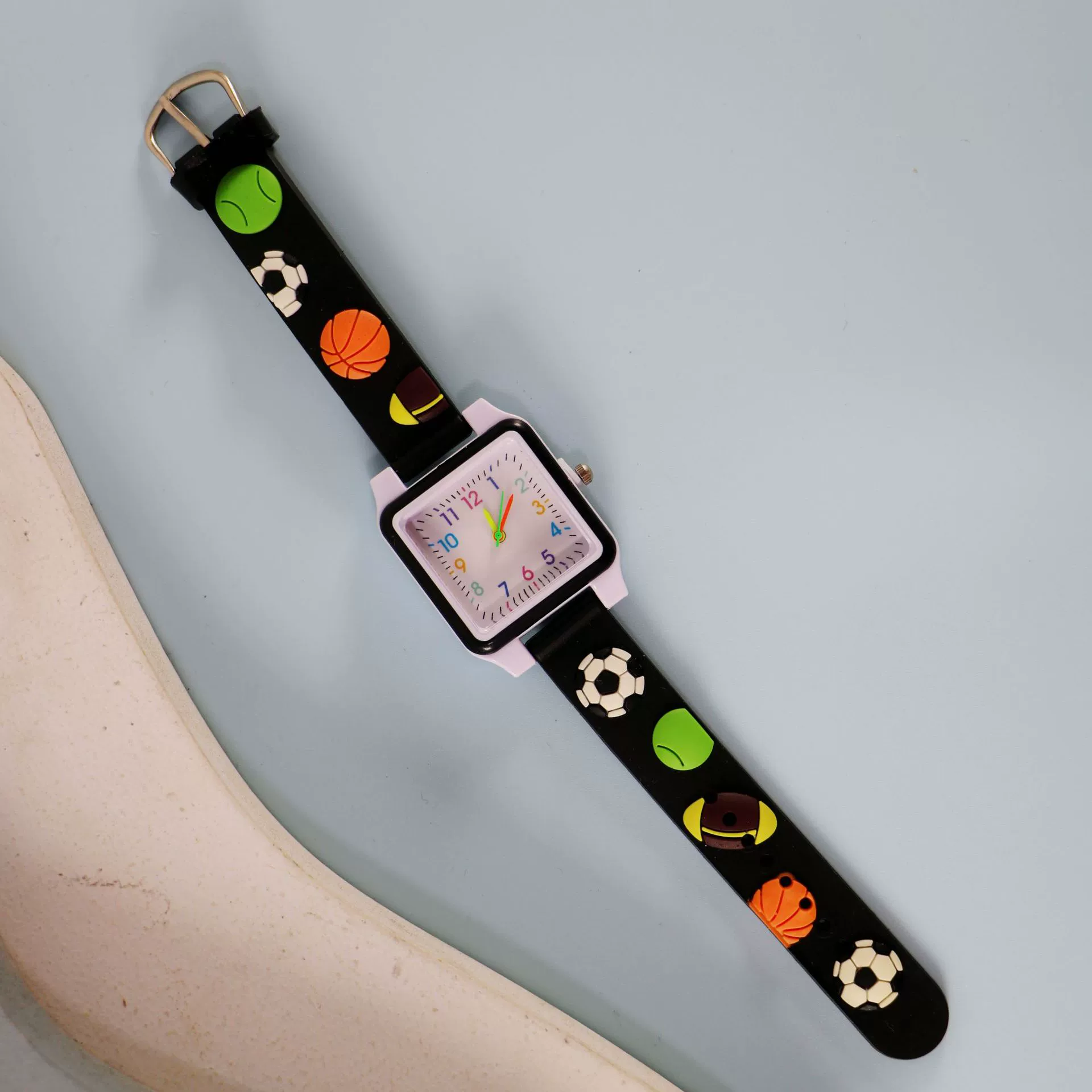 Silicone children's watch with gears, children's quartz watches