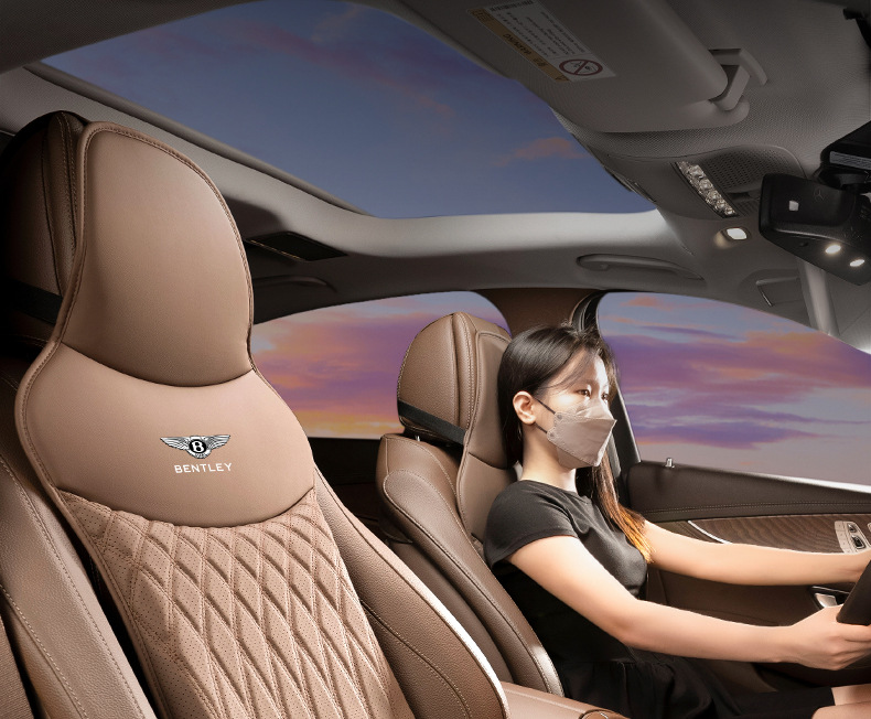 Suitable for Bentley Flying Spur, Mulsanne, Continental Gt, Bentayga, Elegant Seat Cushion, Lumbar Support, Car Seat Cover, Summer Ventilation for All Seasons