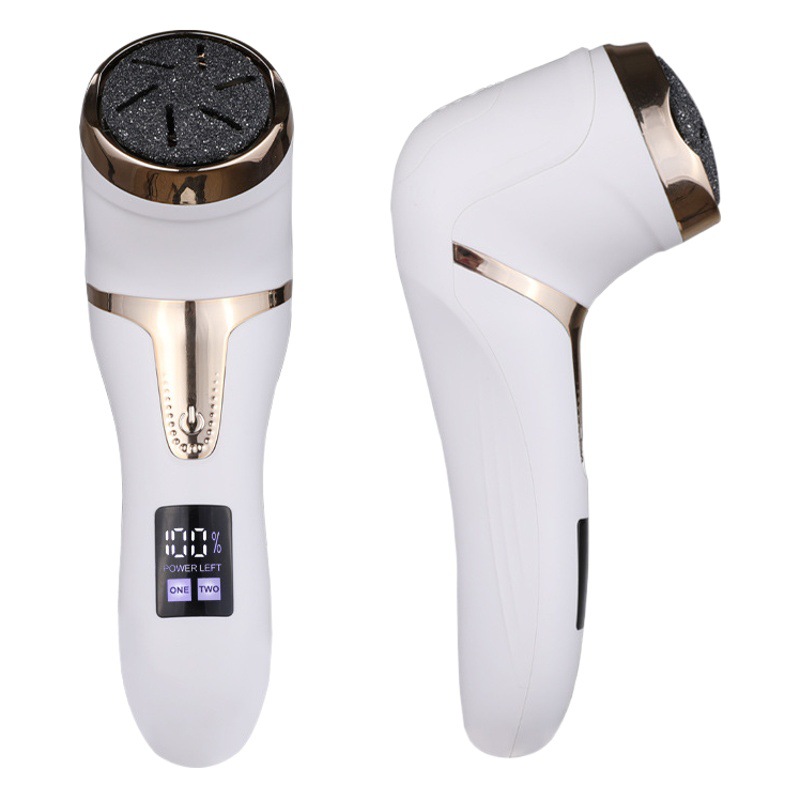 Zhimei - Lima eléctrica para pies, para eliminar piel muerta y callosidades, lavable, con aspiración, pantalla digital, máquina de pedicura para el hogar con kit de pedicura.