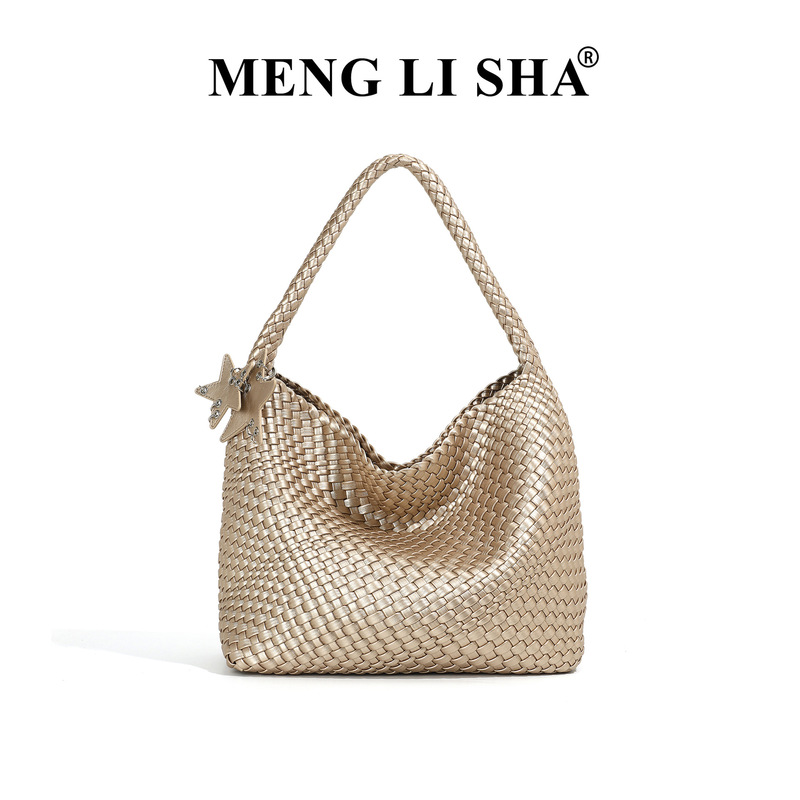 High-End Niche Woven Bag, Large-Capacity Commuter Shoulder Bag, Underarm Tote Bag, Fashionable and Simple Handbag for Women High-End Niche Woven Bag, Large-Capacity Commuter Shoulder Bag, Underarm Tote Bag, Fashionable and Simple Handbag for Women