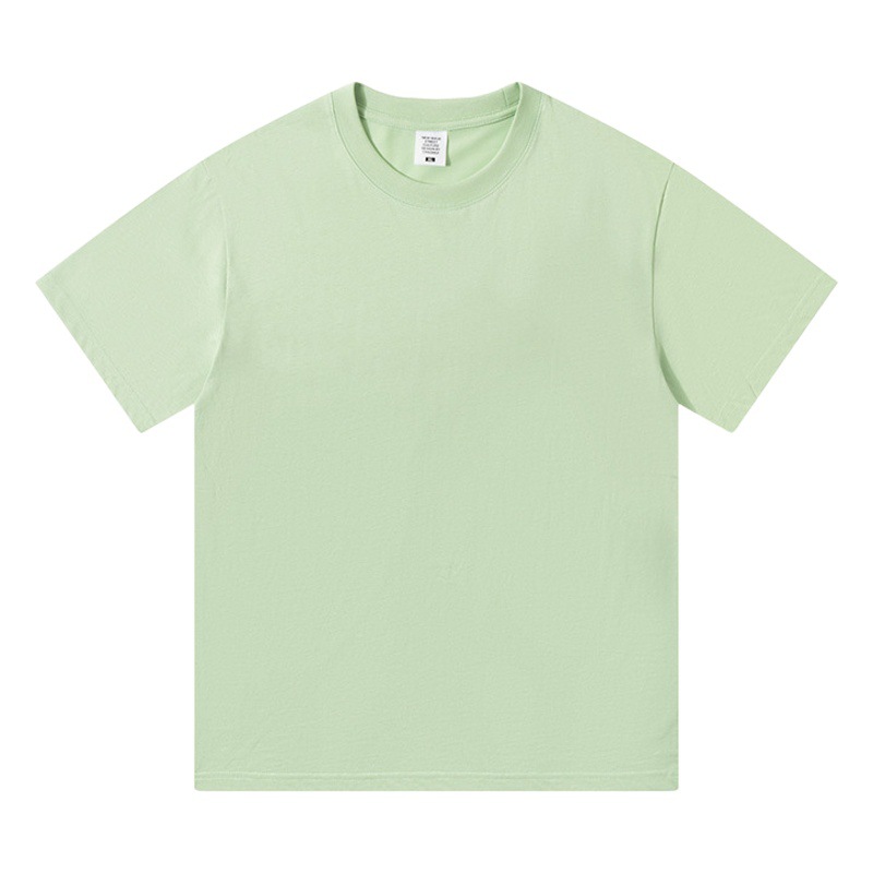 210g 7A antibacteriano fresco verano manga corta cuello redondo overol camisa publicitaria camisa cultural ropa de clase camiseta de algodón personalizado