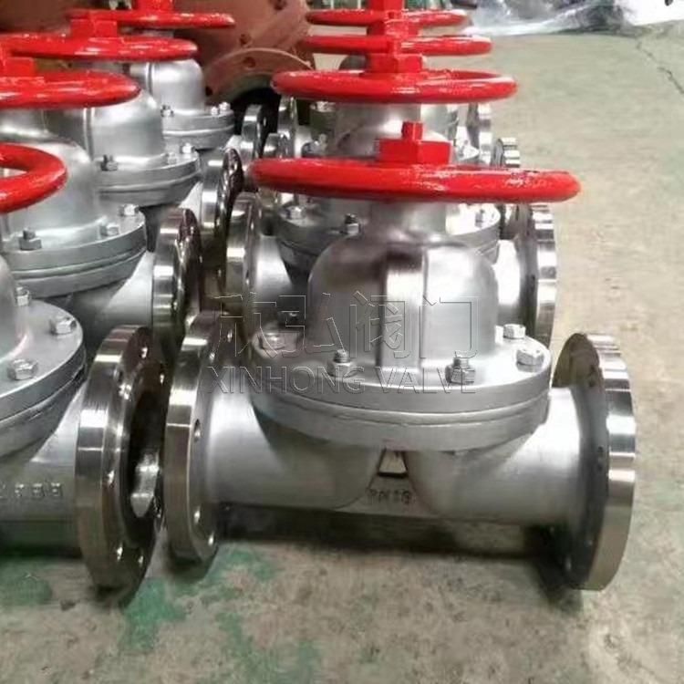 G641F46气动衬氟隔膜阀 法兰 不锈钢 卫生级 316L 欣弘阀门