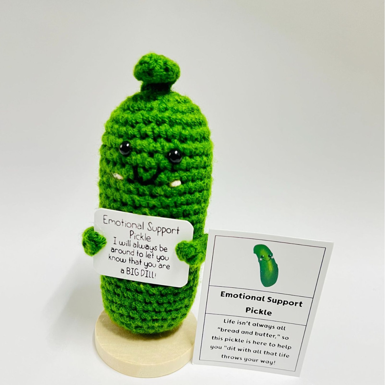 Amazon transfronterizo tejido a mano energía positiva Papa expresión bolsa emoción tarjeta vegetal muñeca coche decoración pequeña