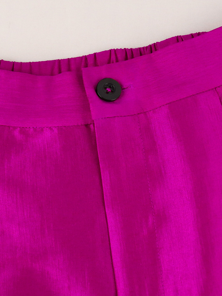 Pantaloni a zampa a vita alta da donna_voghion.com