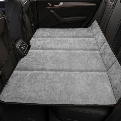Vehicle-mounted inflatable bed | Foldable Mattress - large-version-of-chenille-temperament-gray-85x140cm