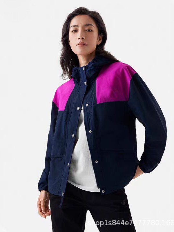 品牌拼接新款NFOA5JXOH60冲锋衣外套男女连帽风衣跨境外贸|undefined
