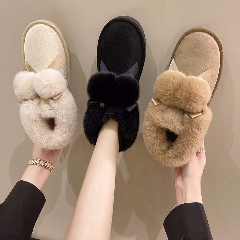 Women's Cotton Shoes, Snow Boots, Furry Shoes, Cute Plush Warm Thick Cotton High-Top Snow Boots, Non-Slip Winter Warm Shoes Women's Cotton Shoes, Snow Boots, Furry Shoes, Cute Plush Warm Thick Cotton High-Top Snow Boots, Non-Slip Winter Warm Shoes