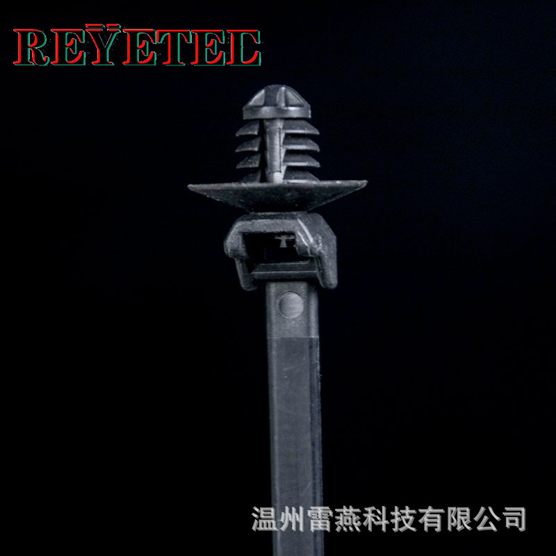 杉树型尼龙扎带螺纹头尼龙扎带汽车扎带卡扣扎带5*160mm