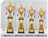 Four -column metal trophy football basketball pigeon pigeon competition creative sports student gold and silver awards Taekwondo dance