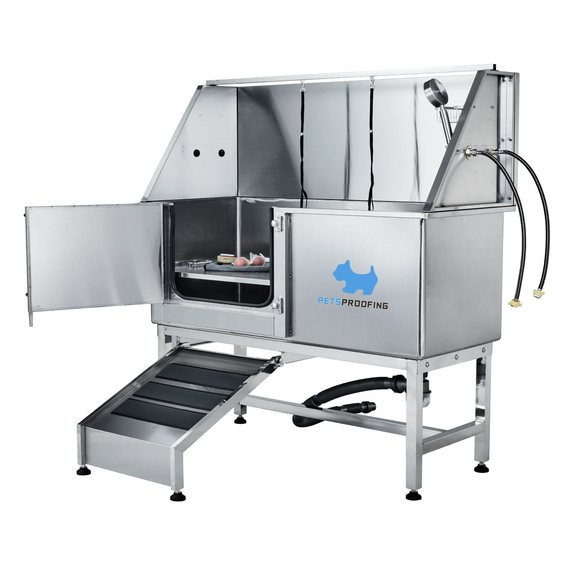 Бассейн для купания животных из нержавеющей стали, 62inch модель, для мытья собак, для зоомагазинов, для маленьких и больших собак, ванна для ухода за животными