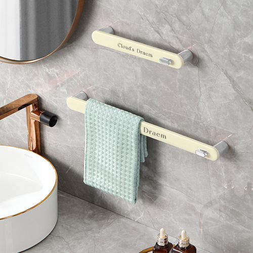 Self-designed light luxury slipper storage rack towel rack bathroom wall-mounted punch-free shoe storage rack