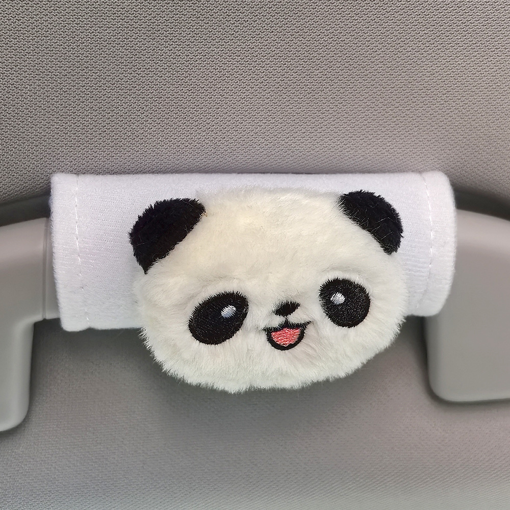 Cute panda de dibujos animados mango de automóvil mano de freno de mano de automóvil general mango de puerta interior guante de techo