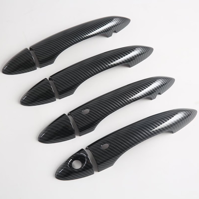 Suitable for Alfa Romeo Door Handle Exterior Car Decoration Accessories in Glossy Black Electroplating