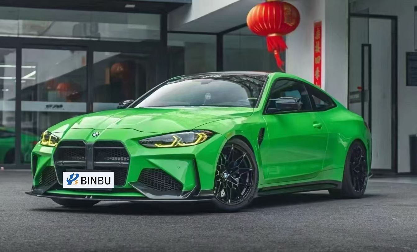 Suitable for BMW M3 M4 G80 G82 dry carbon fiber front bumper modification AD style front bumper body kit