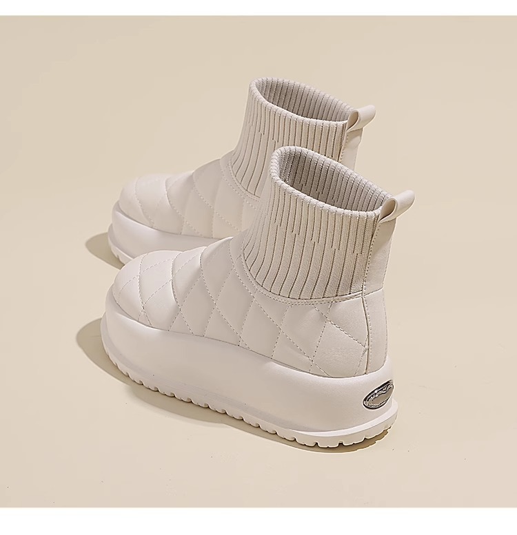 2023 Winter Thickened Northeast Cotton Shoes Network Red Tide Brand Bread Shoes_voghion.com