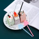 Disposable spoon color love long handle small spoon ice cream cake creative cute moon cake dessert ice cream spoon
