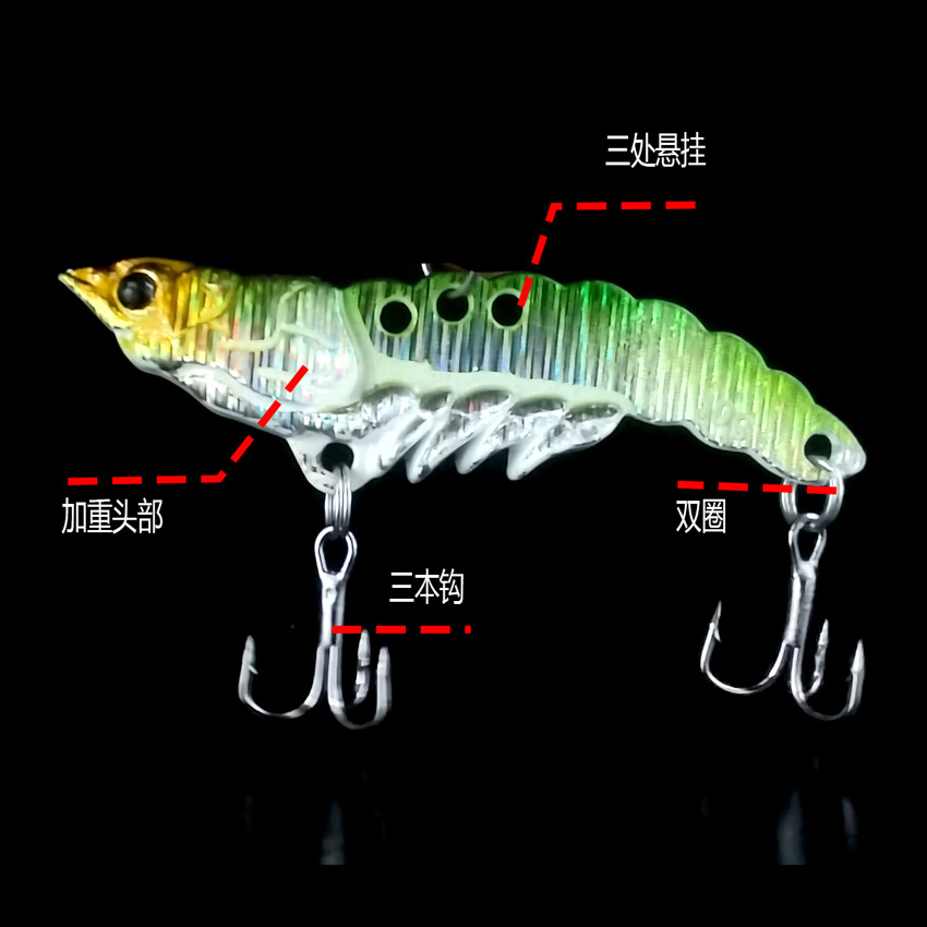 5 PCS Metal Blade Baits Spinner Baits Fresh Water Bass Swimbait Tackle Gear