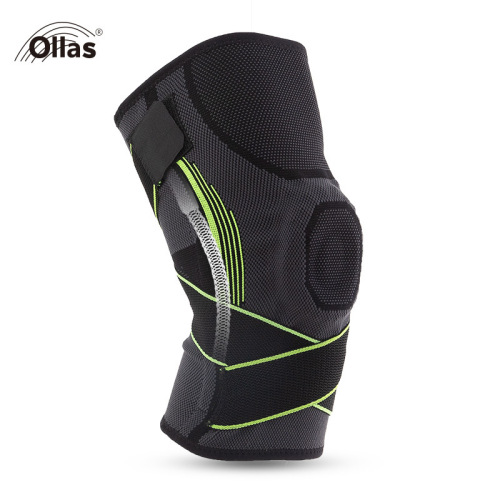 Factory direct supply of knee silicone spring support sports knee straps pressurized and thickened protection cross-border wholesale