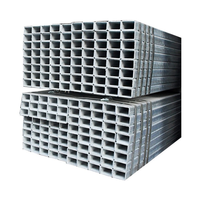 出口佛山方管批发q235b热浸锌方通矩形建筑装饰方钢管镀锌方管