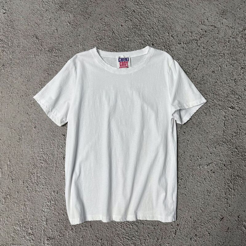 Dongdaemun basic washed cotton hole small white T factory wholesale