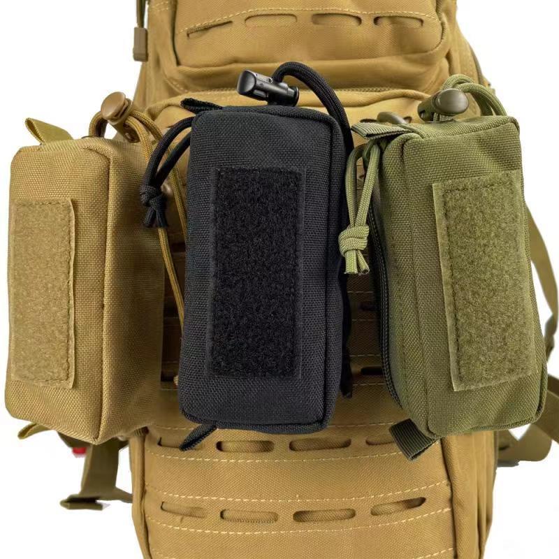Tactical Key Bag Outdoor Sports Hanging Bag Storage Capacity Rectangular Drawstring Carry-on Hanging Bag Multifunctional