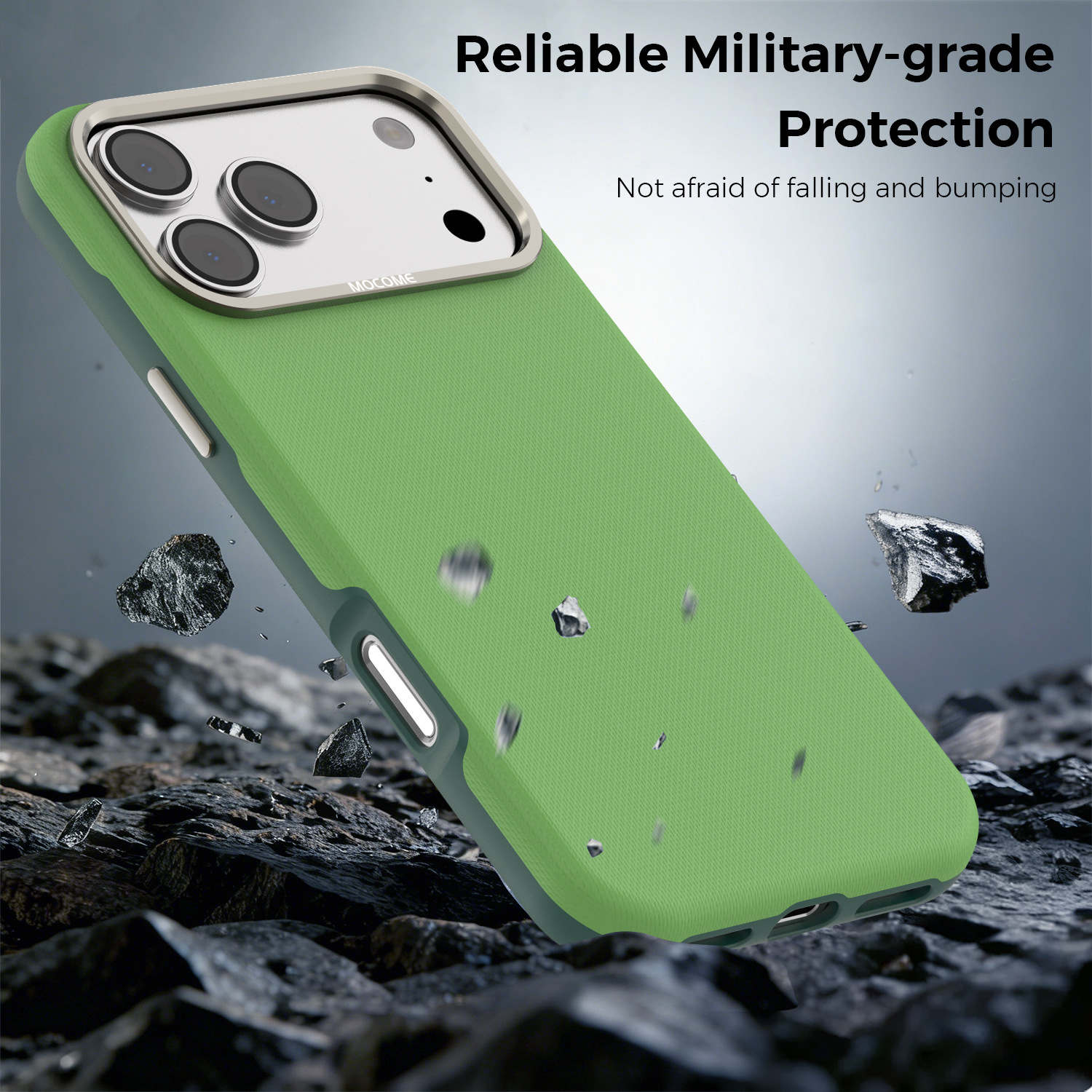 Ốp lưng điện thoại từ tính công nghệ vải dệt cho iPhone 17, 16 Pro Max, 15 — Cam, Xanh dương, Đen, Xanh lá chi tiết 16