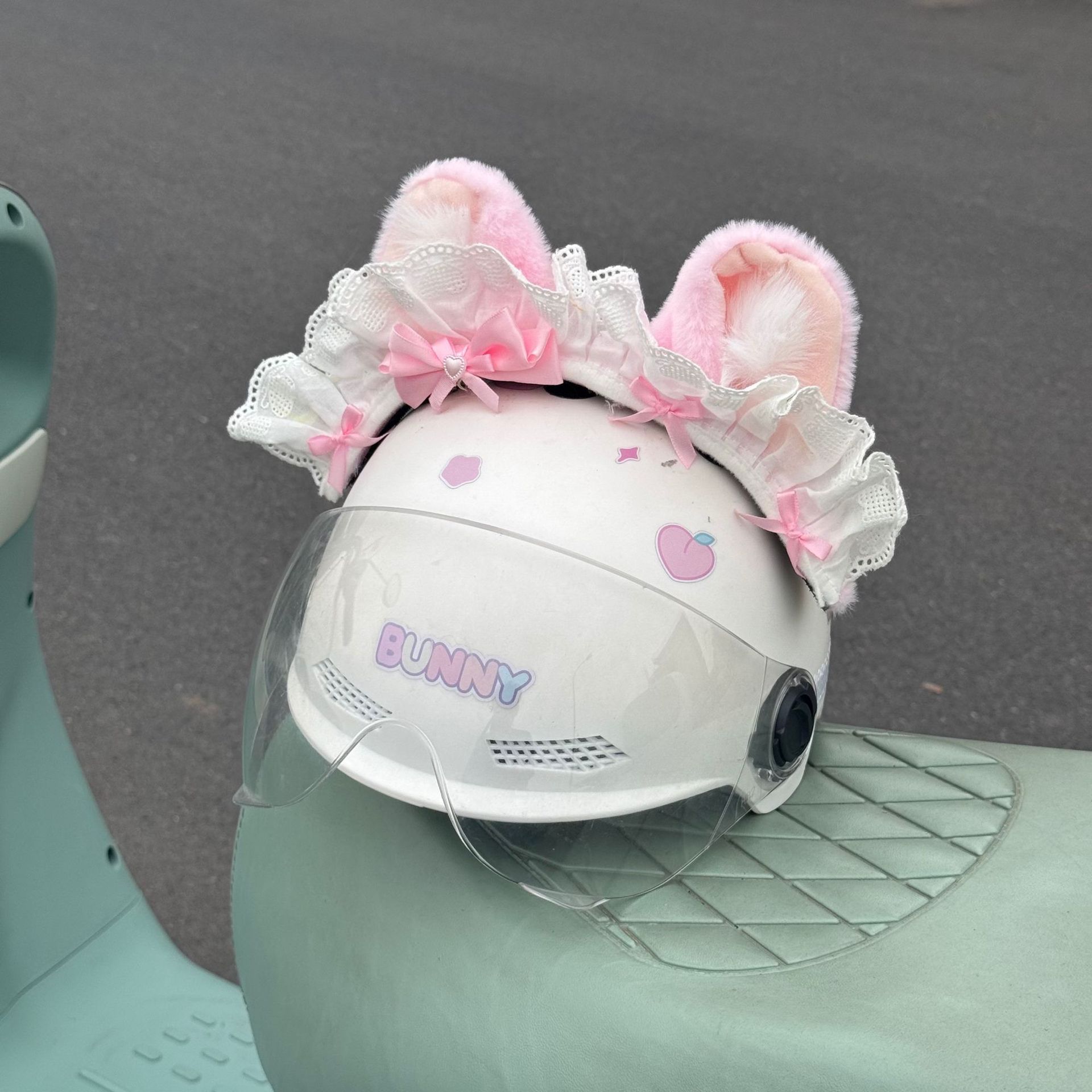 Meilodi – Motorcycle Helmet Decoration Auto Parts and Accessories - pink