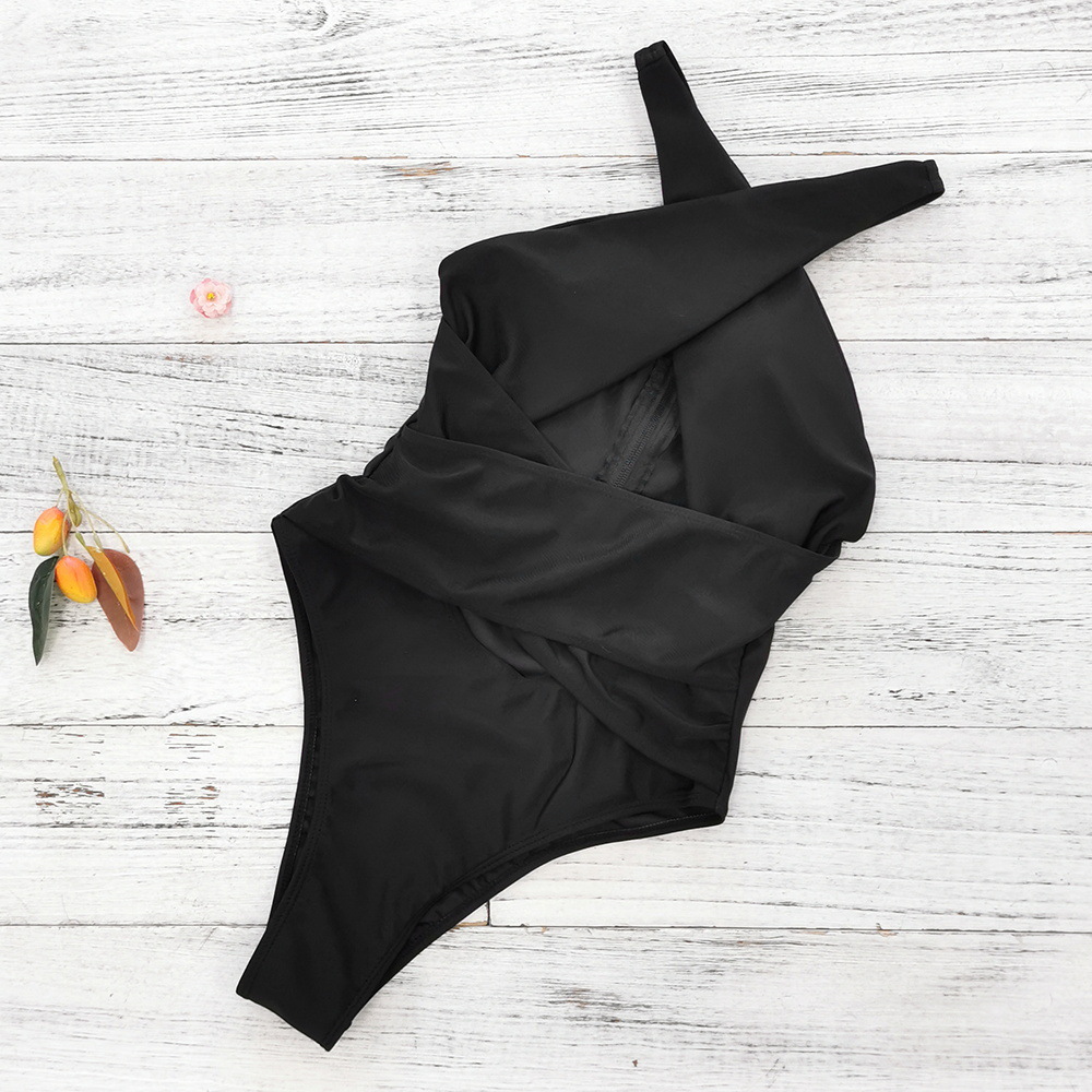 Women's Gender Women's Beach Solid Color 1 Piece One Piece Swimwear