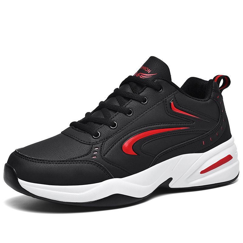 818 black and red leather shoes [no velvet]