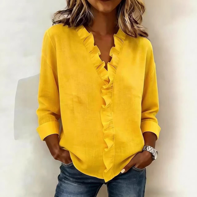 2026 Amazon Temu Independent Site Spring and Summer Lace Embroidered Cotton and Linen Sweet Shirt 2026 Amazon Temu Independent Site Spring and Summer Lace Embroidered Cotton and Linen Sweet Shirt