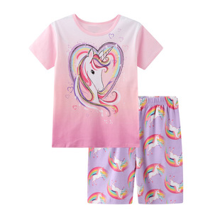 Girls Shorts suit Unicorn Home Clothes suit