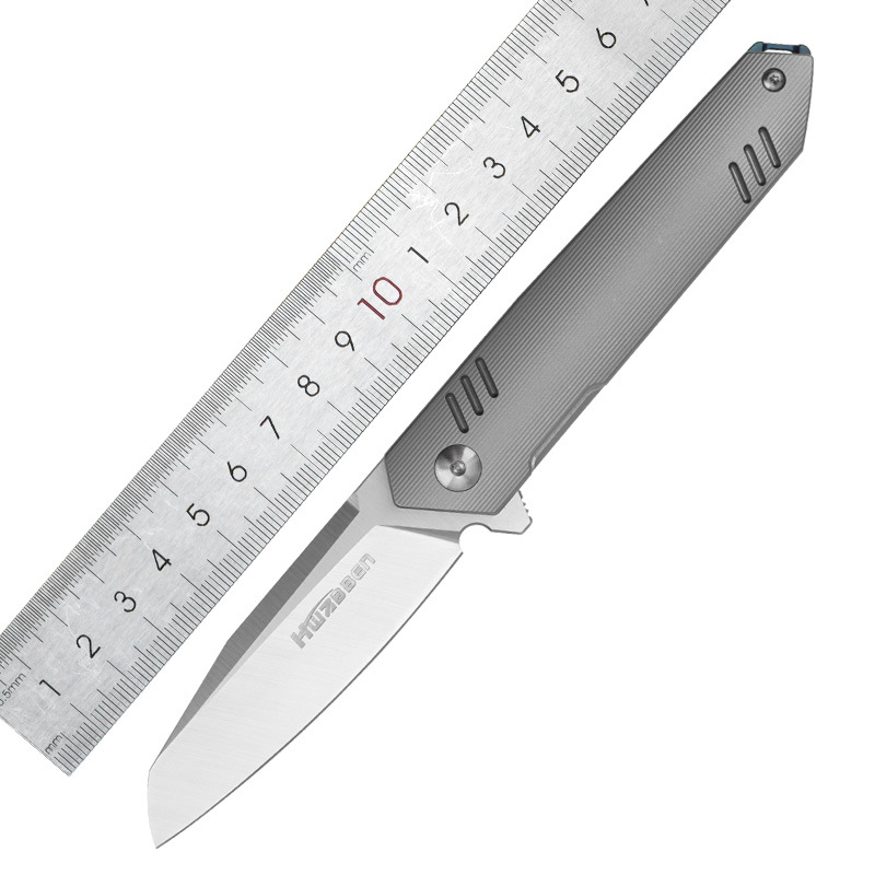 HWZBBEN折叠刀奥地利m390粉末钢户外收藏工具小钛合金柄陶瓷轴承