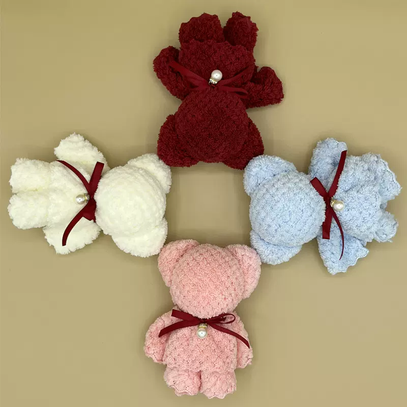 小熊毛巾伴手礼小礼品赠送幼儿园礼品全班毕业伴手礼造型毛巾批发