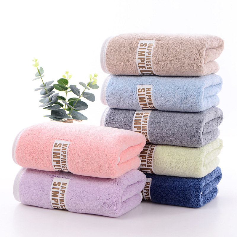 Coral fleece bath towel towel set adult soft absorbent dry hair towel bath increase thick 80*150 beach towel