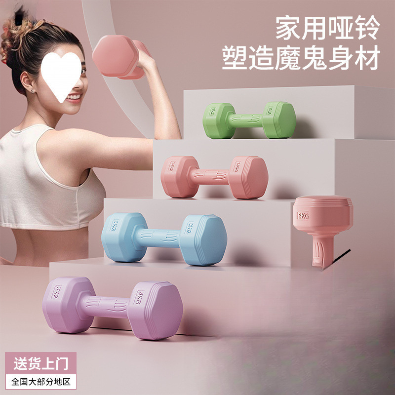 Dumbbells for Women, Fitness Equipment for Home, Slim Belly Barbell, Kettlebells, Children, Teenagers, Female Small Dumbbells, a Pair