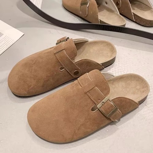 Birkenstock Women's Thick-Soled, Closed-Toe Half Slippers for Autumn/Winter Outdoor Wear – Easy Slip-On Loafers