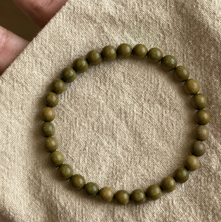 绿檀木手串4MM / 纯天然