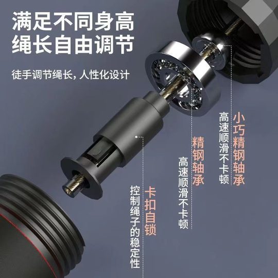 Cross-border Explosions Load Steel Wire Rope Skipping Weight Racing Fitness Training High School Entrance Examination Competition Bearing Professional Rope Skipping