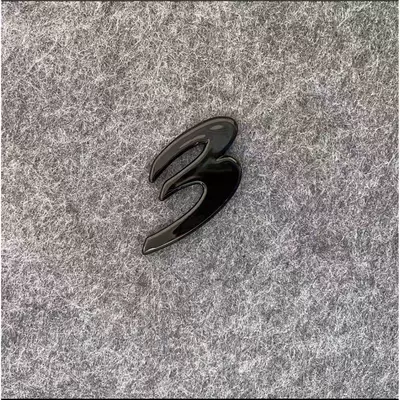 Car logo | Modified Black English Alphanumeric - standard-single-number-3-black