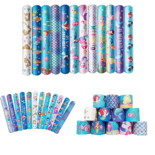 New mermaid snap ring wrist strap mermaid series cartoon wrist strap children's gift snap ring