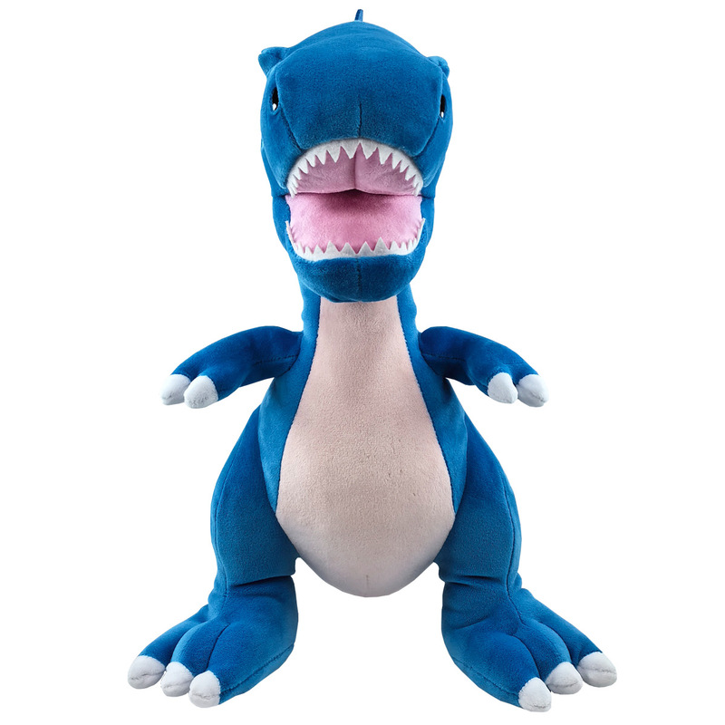 国境を越えた新製品ブルータイランノサウルス BlueTyrannosaurus ぬいぐるみ恐竜人形かわいい|undefined