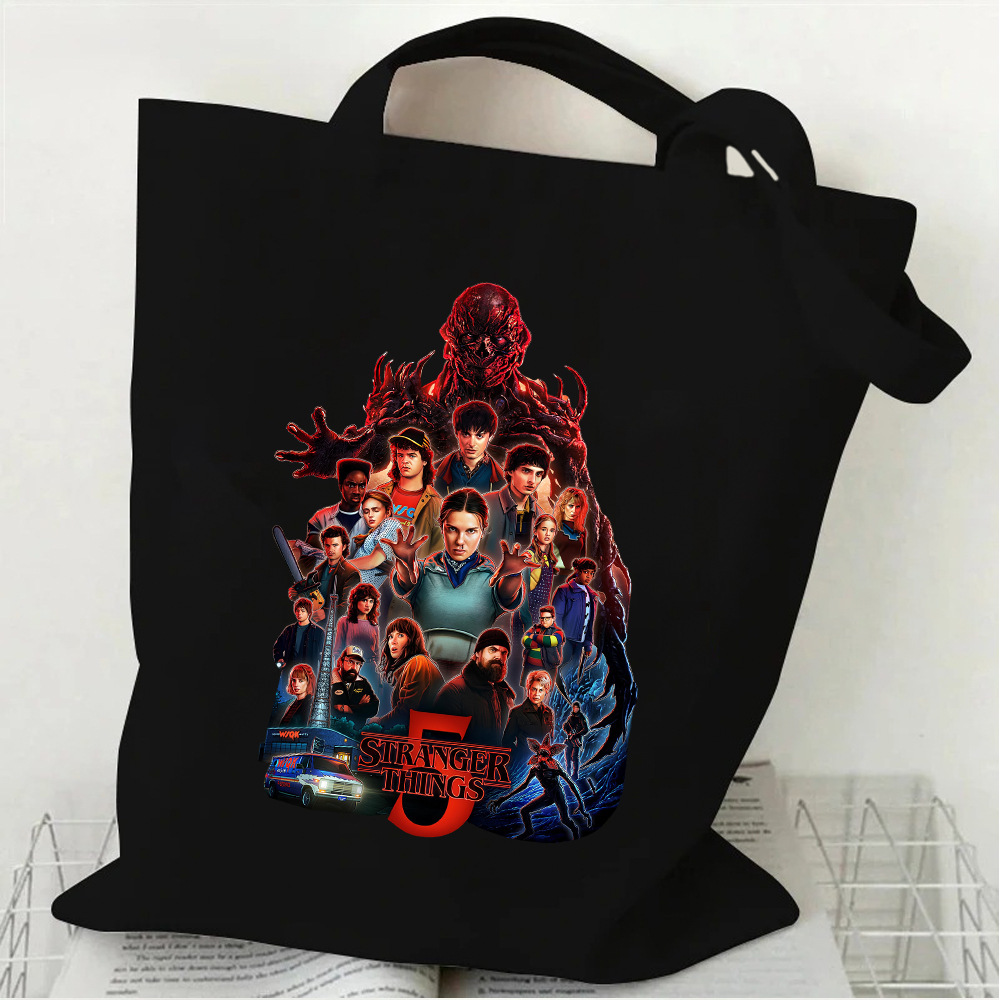 Bolsa de Tela Impresa de Hombro Tela Oxford con Estampado para Uso Diario