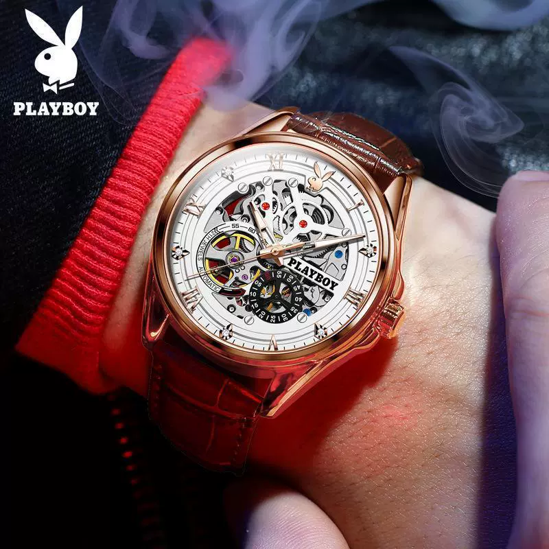 Playboy, механические часы, швейцарские часы, мужские часы, полностью автоматические