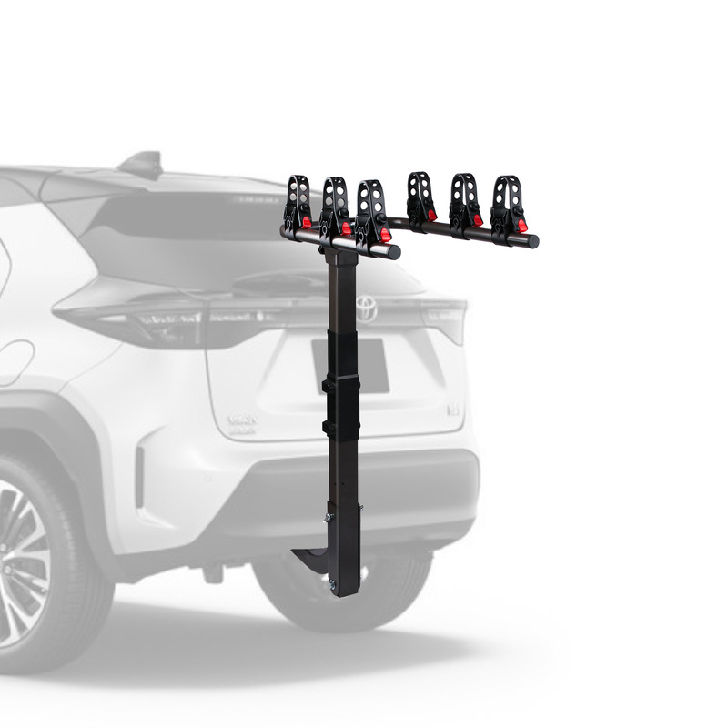 Car-Mounted Bicycle Rack, Three-Bike Rack, Reinforced Version, Rear Suspension Rack, Adjustable Car-Mounted Bicycle Rack