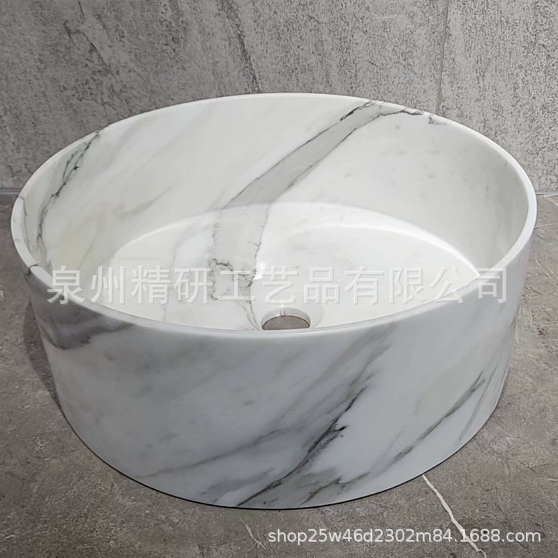 Производители делают мраморные умывальники Отель особняк Каррала Белая столешница умывальник B & B умывальник