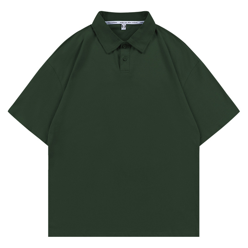 7A antibacteriano cuatro cierre Solona marca de moda con solapa de manga corta polo ropa de trabajo camisa cultural ropa personalizada