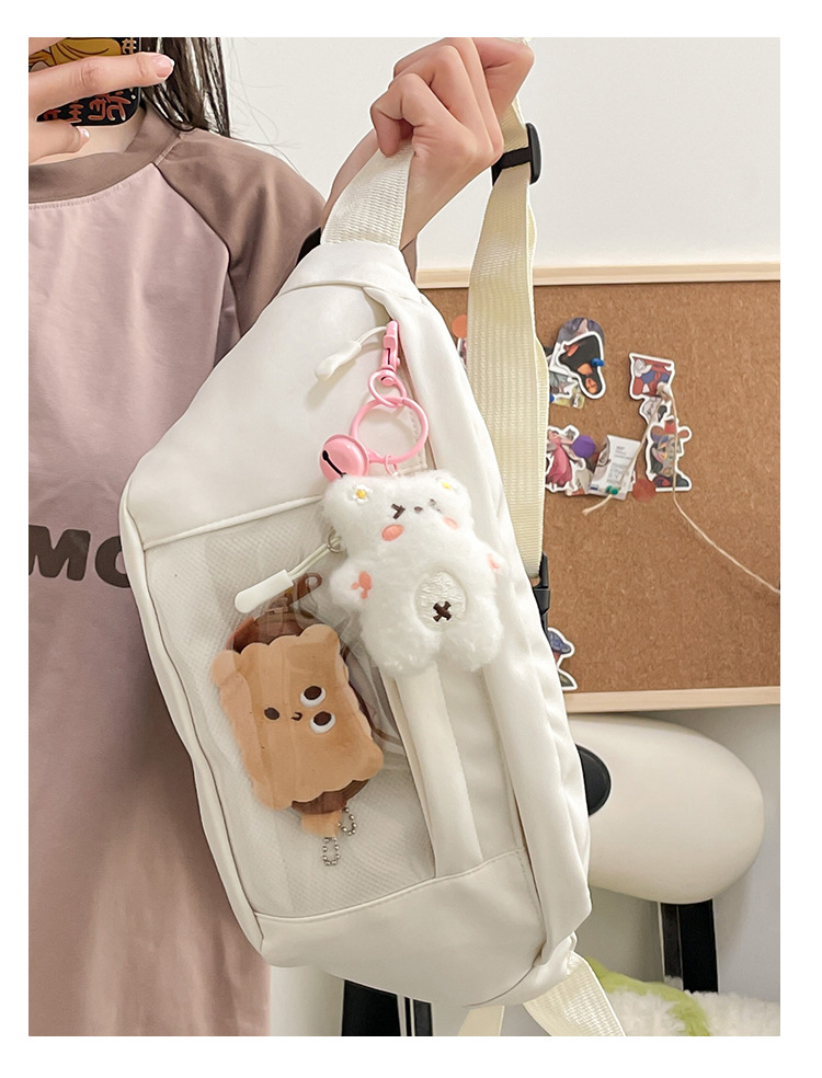 Japanese-style Instagram niche chest bags are selling well. Simple and versatile solid-color crossbody bags and Instagram student fresh single-shoulder bags are also selling well undefined